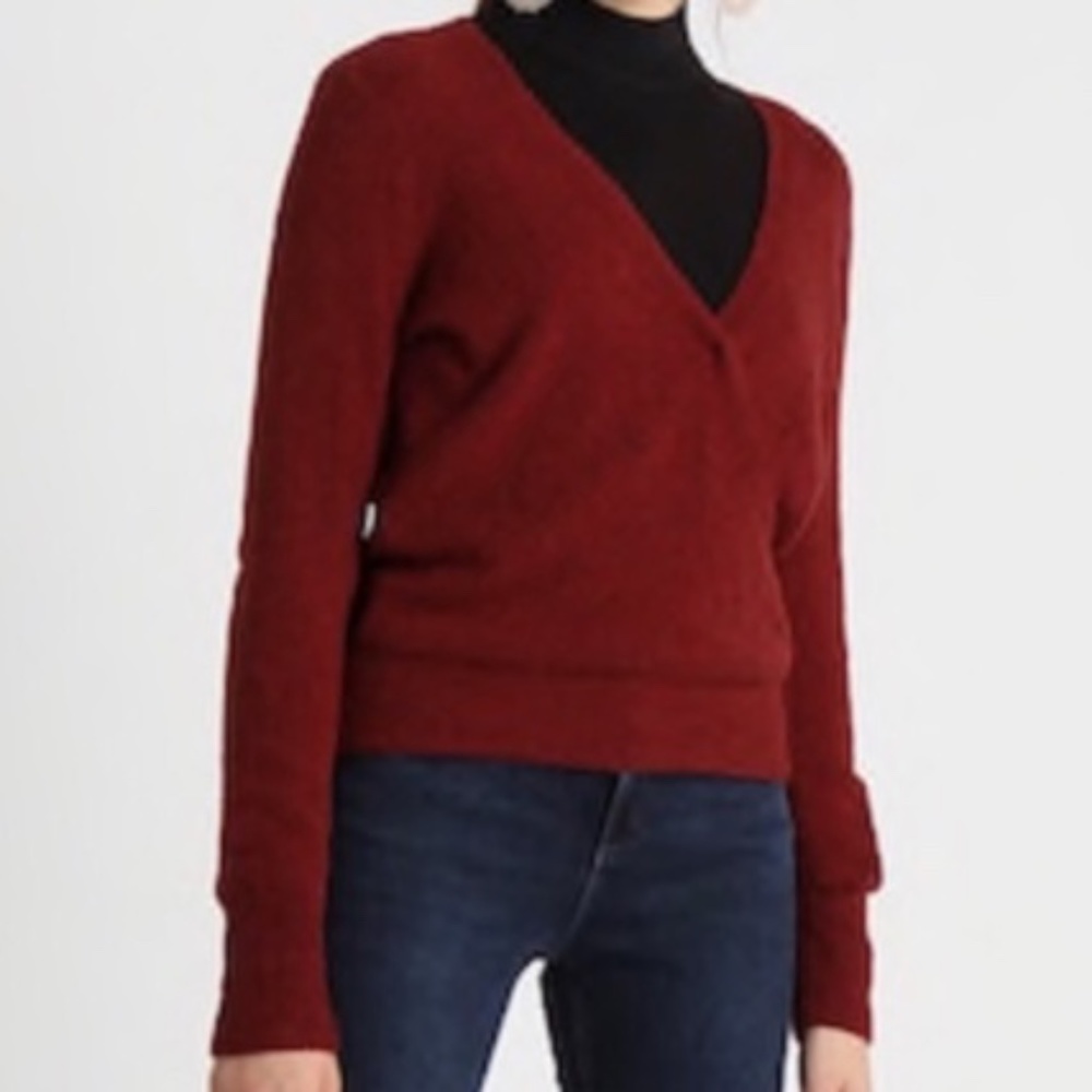 Madewell Wrap Front Pullover Sweater
